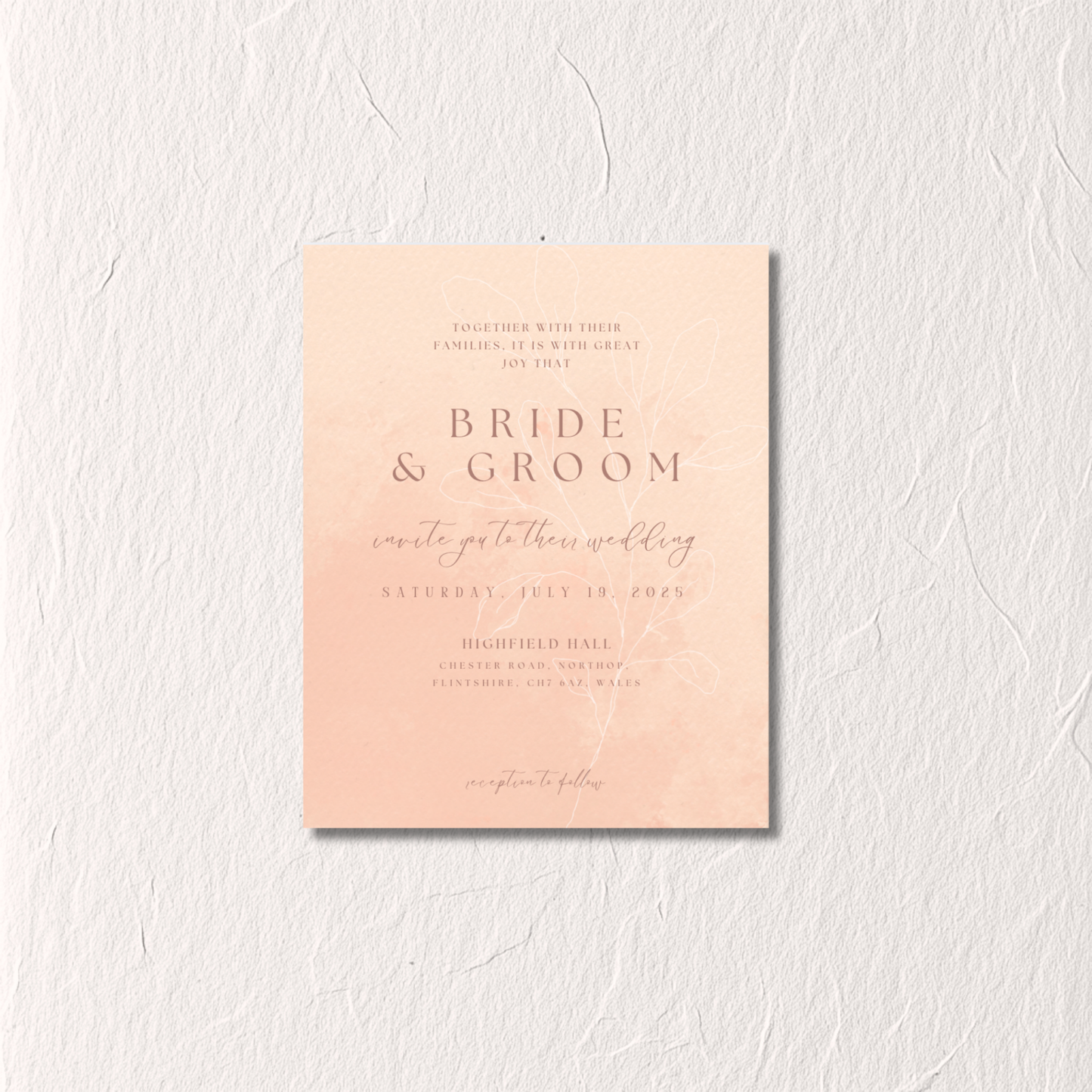 Peach No. 4 - Invitation