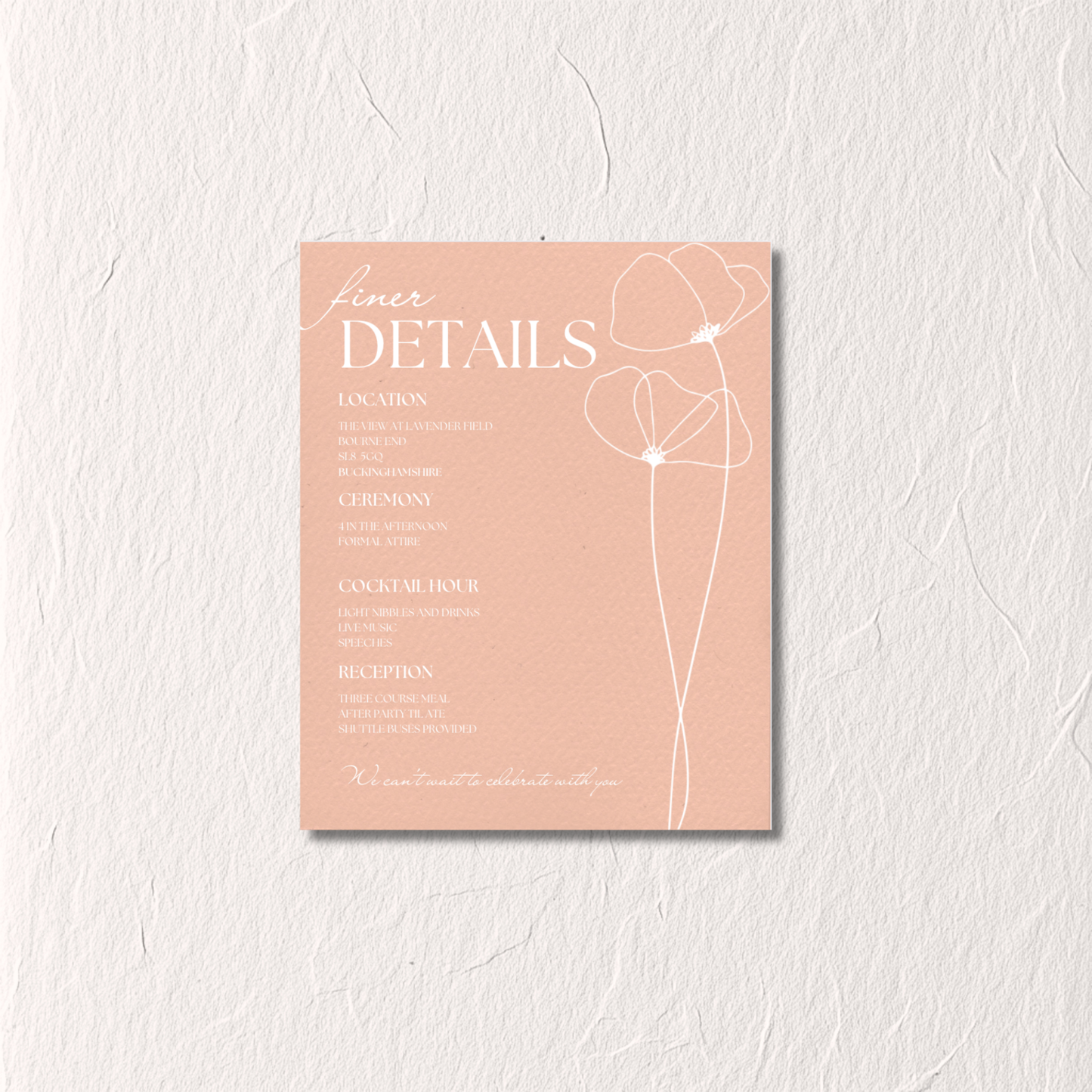 Peach No. 3 - The Details