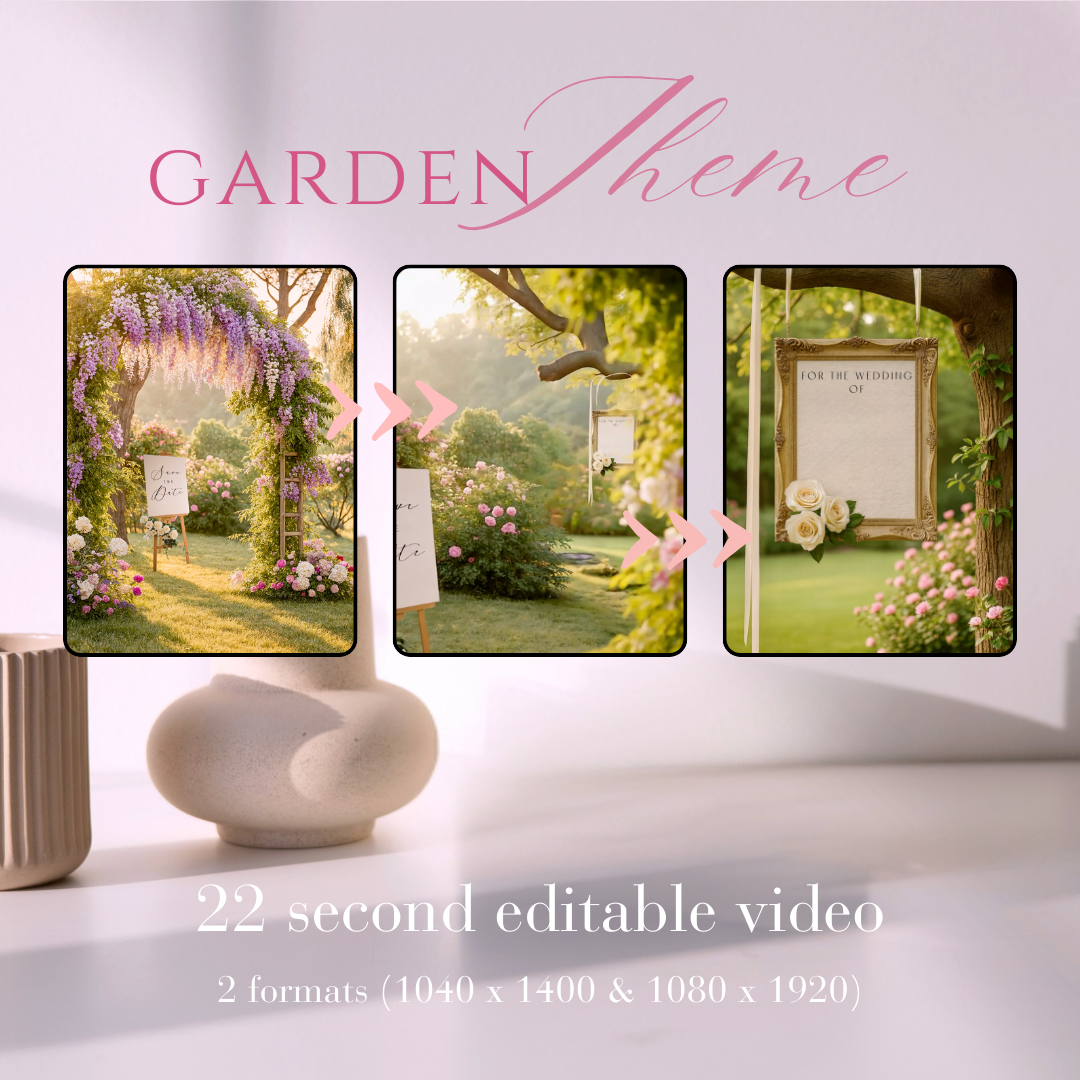 Save The Date Video- Garden Wedding