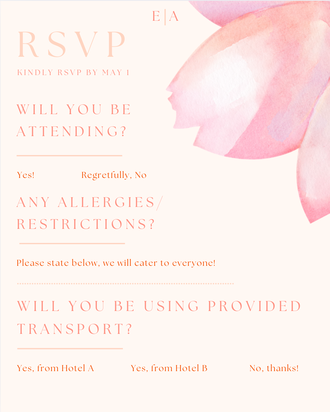 Pink No. 2 - RSVP