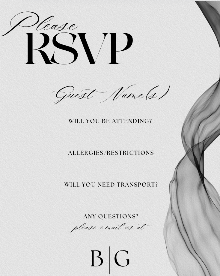 B&W No. 1 - RSVP