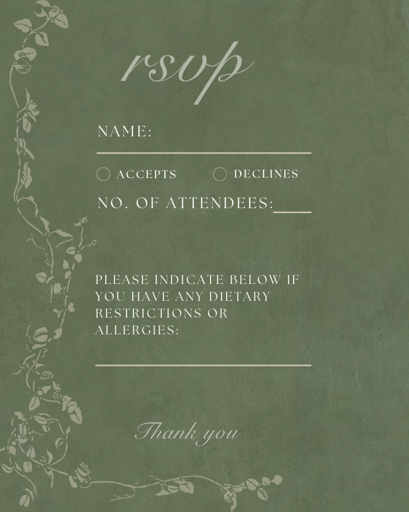 Sage No. 4 - RSVP