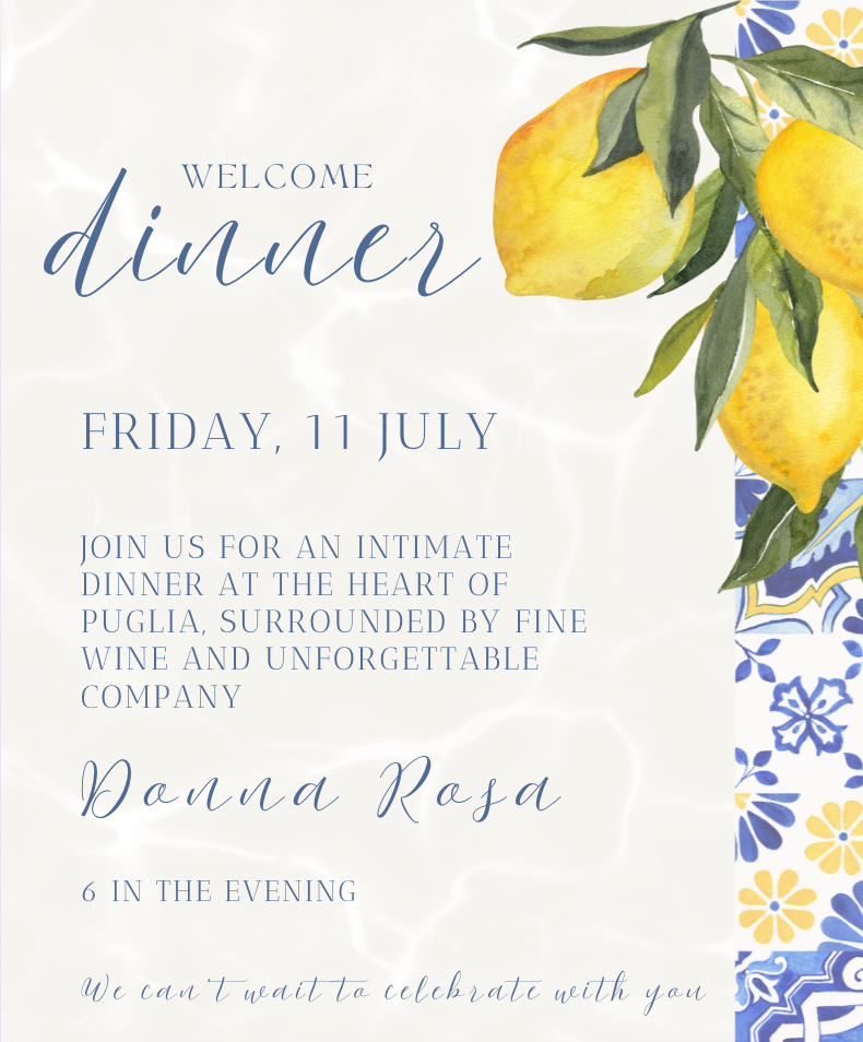 Azure No. 3 - Welcome Dinner