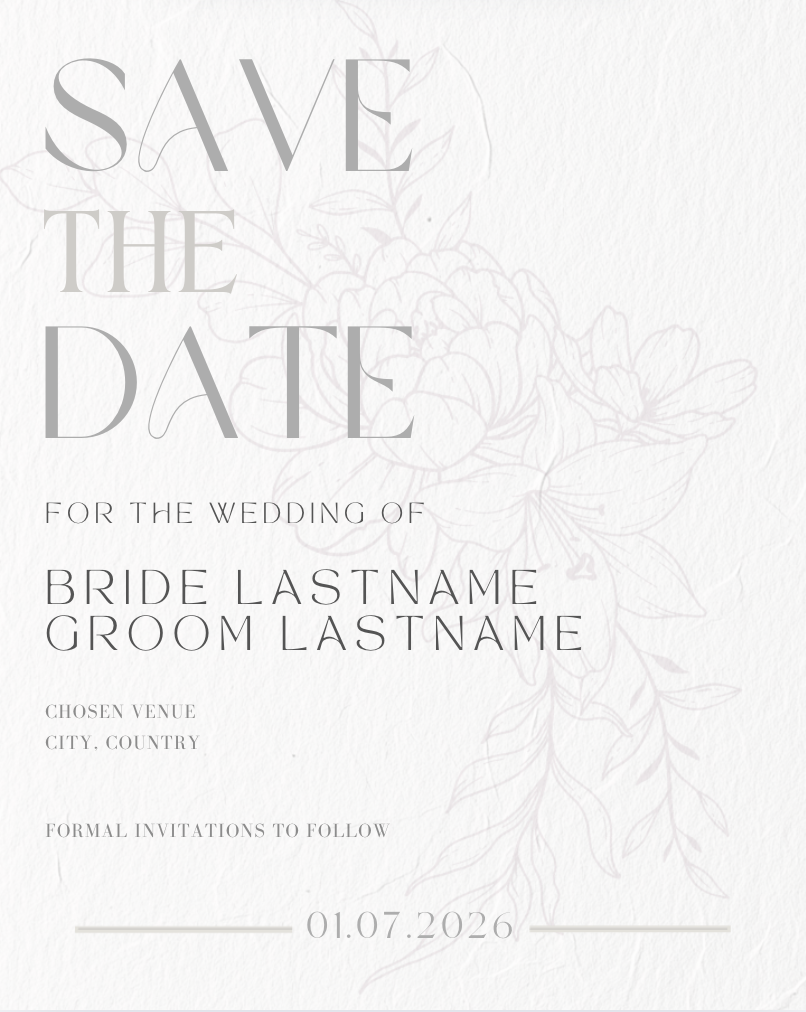 Ivory No. 3 - Save The Date