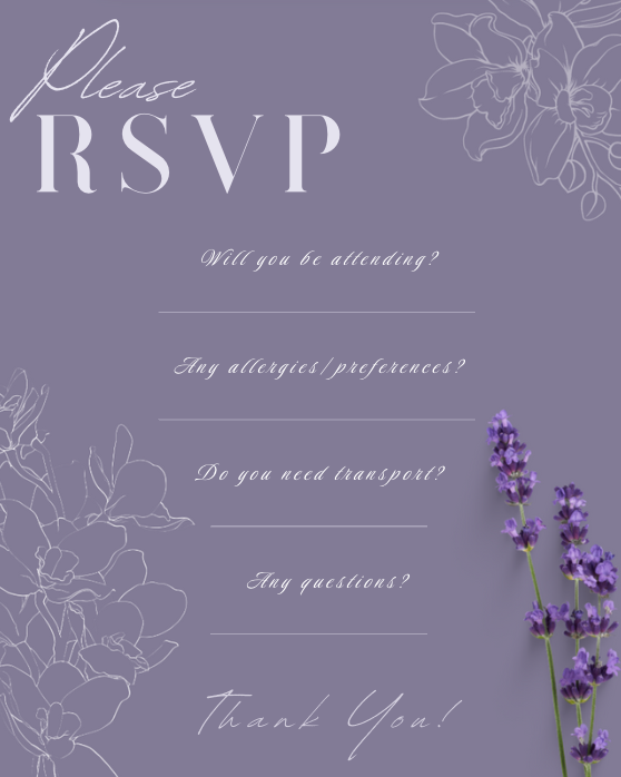 Violet No. 1 - The RSVP