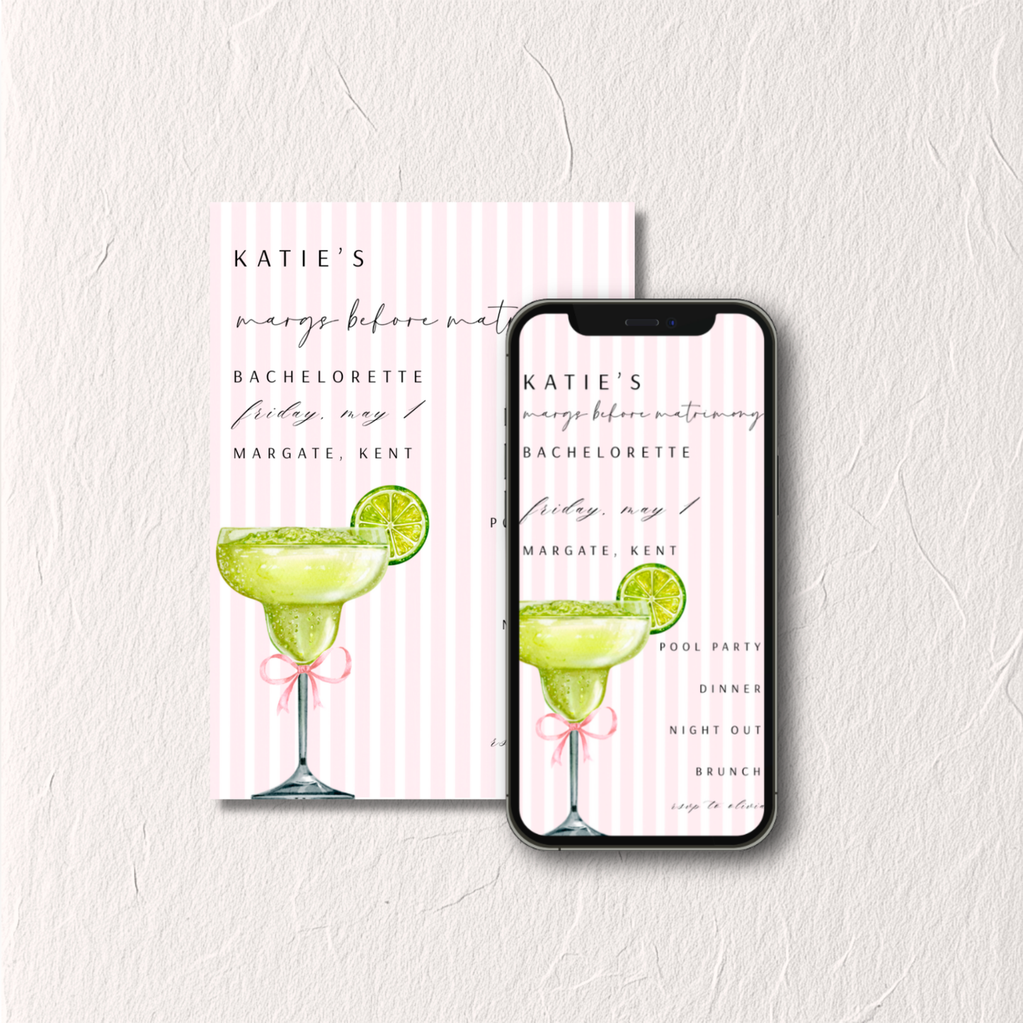 Margarita No. 4 - Bachelorette Invitation