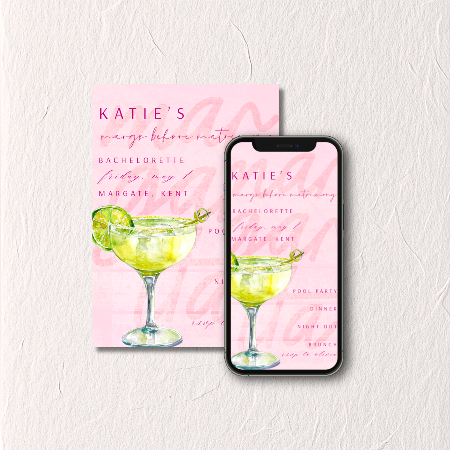 Margarita No. 6 - Bachelorette Invitation