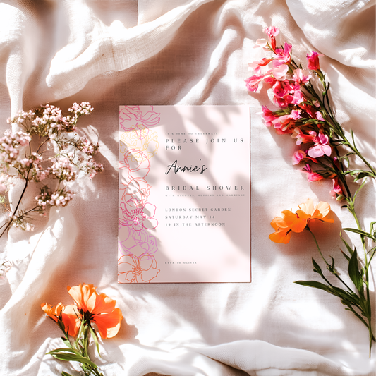 Bridal Shower Invitation - Floral