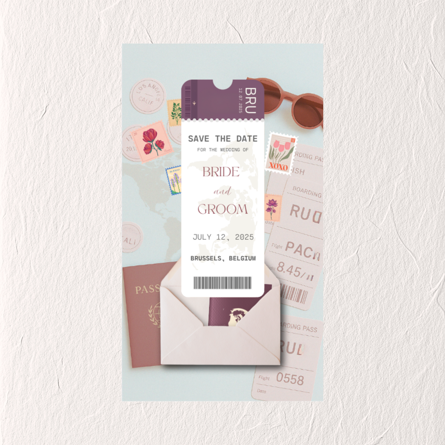 Save The Date Video - Passport No. 1 Template