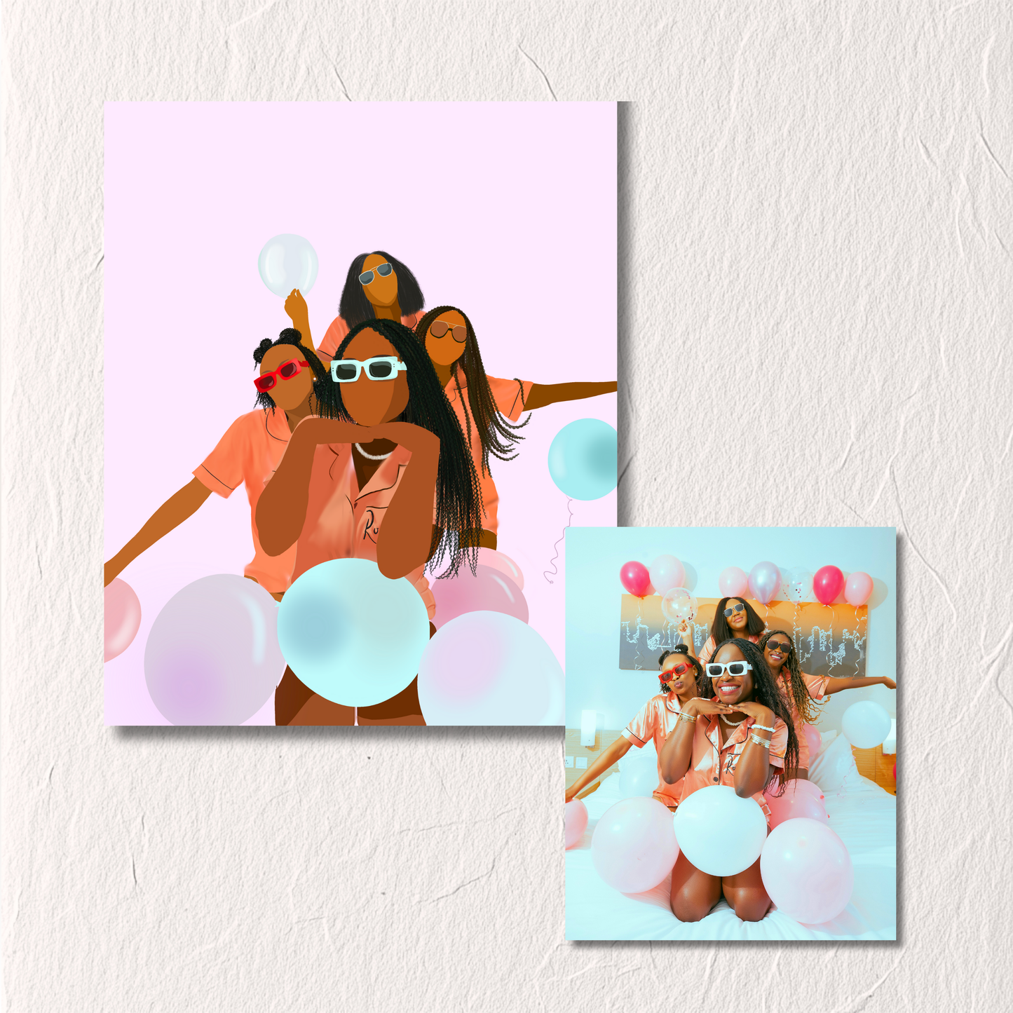 Custom Illustrated Design from Your Photo