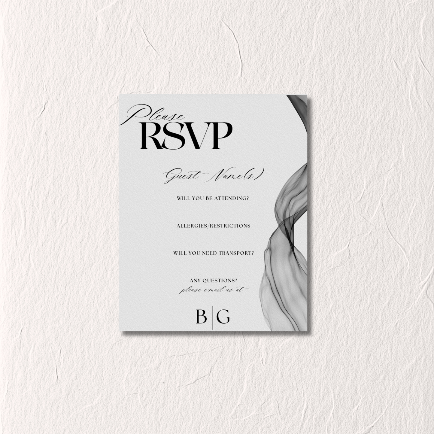 B&W No. 1 - RSVP