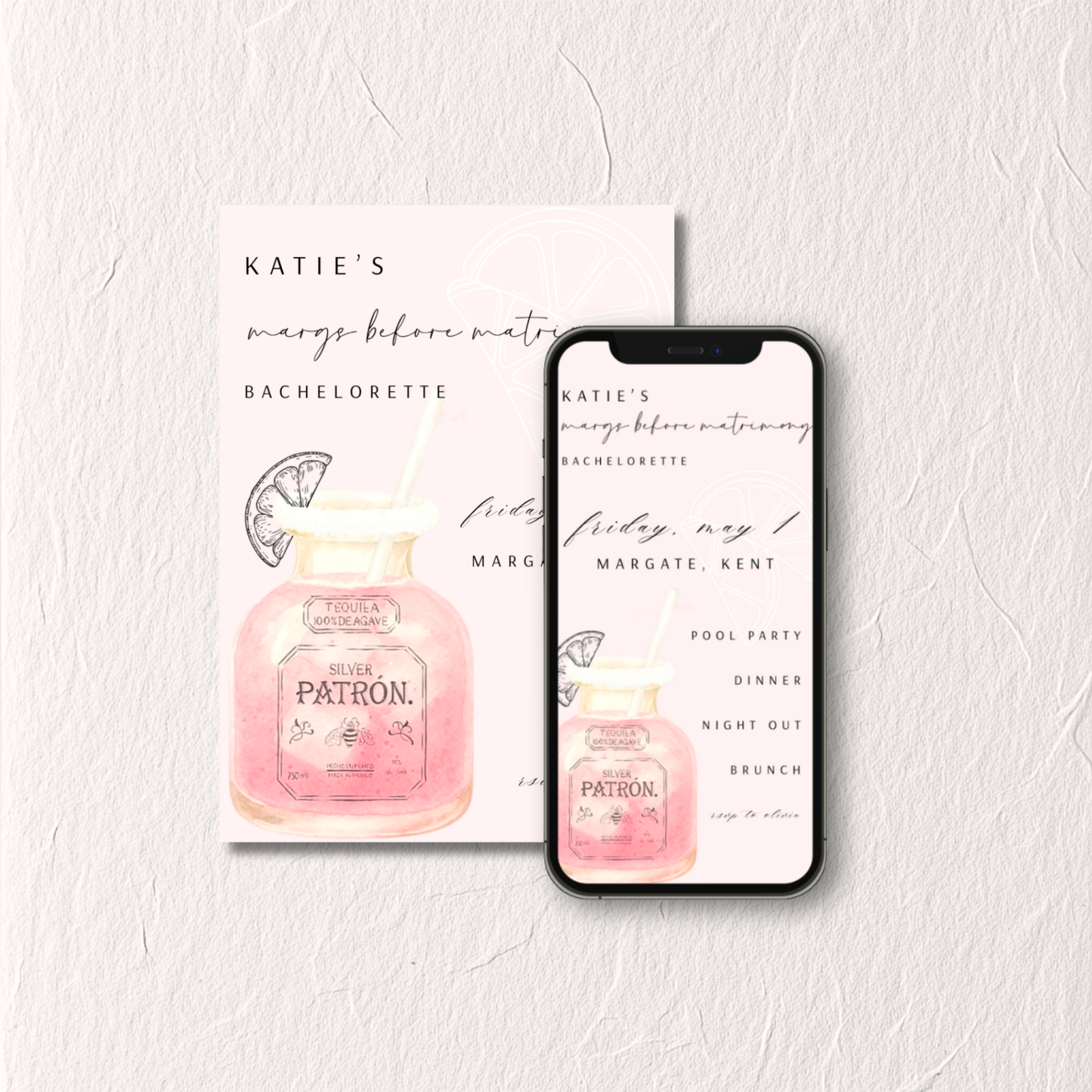 Margarita No. 1 - Bachelorette Invitation
