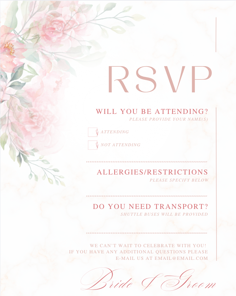 Pink No. 4 - RSVP