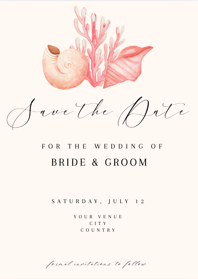 The Seaside Romance - Save The Date
