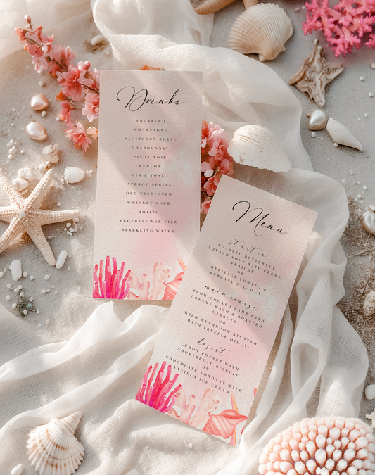 The Seaside Romance - Menu