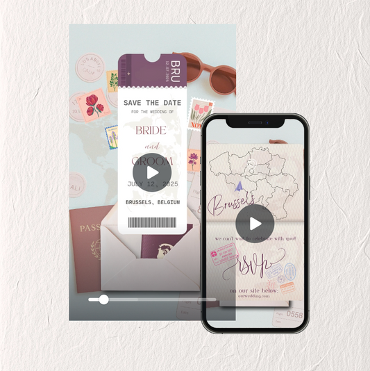 Save The Date Video - Passport No. 1 Template